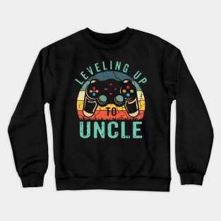 Leveling Up To Uncle Shirt Promoted To Uncle Video Gamer Men Crewneck Sweatshirt